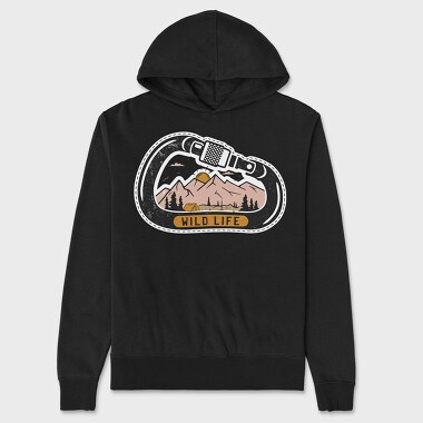 Carabiner Wild Life, Unisex Men's Hoodie