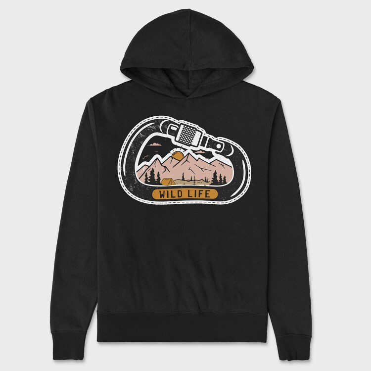 Carabiner Wild Life, Unisex Men's Hoodie