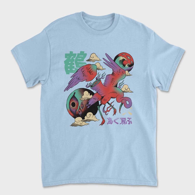 Psychedelic Japanese 01, Унисекс Мъжка Тениска