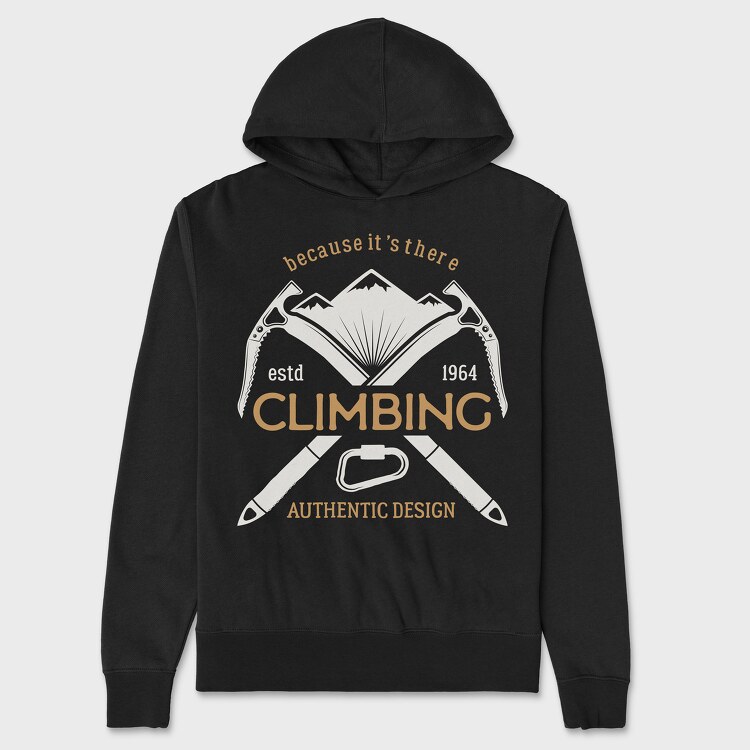 climbing mountain, Унисекс Мъжко Суичър