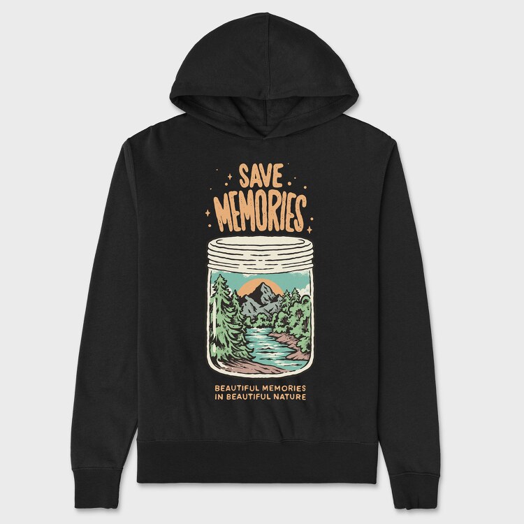 Save Memories Jar, Unisex Men's Hoodie
