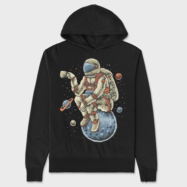 Coffee Astronaut, Unisex Men's Hoodie