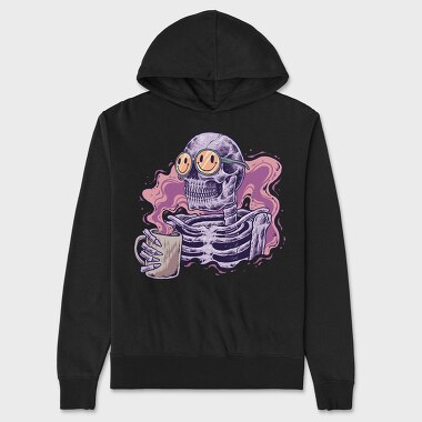 Coffee Skull, Unisex Men's Hoodie