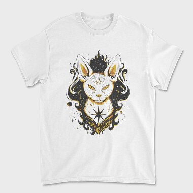 Space Sphynx Cat, Unisex Men's T-Shirt