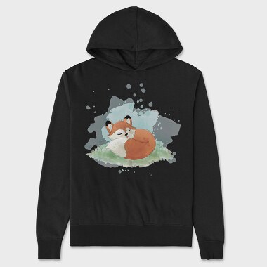 Watercolor Fox, Unisex Men's Hoodie