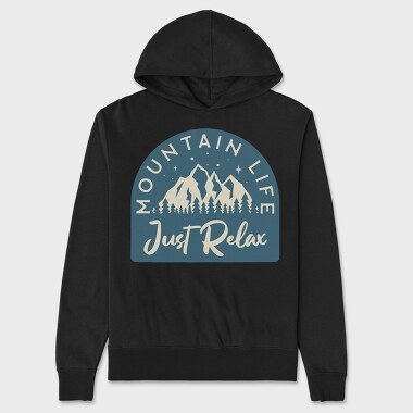 Mountain Life Just Relax, Unisex Men's Hoodie