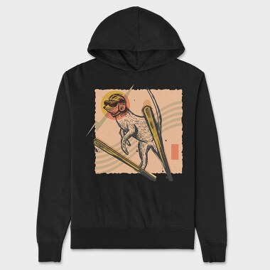 Meerkat Ski Jumping, Unisex Men's Hoodie