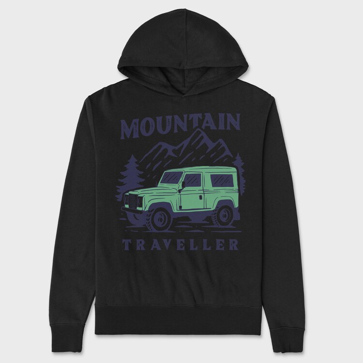 Mountain Traveller, Unisex Men's Hoodie
