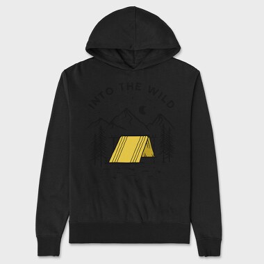 Into the Wild Yellow Tent, Unisex Men's Hoodie