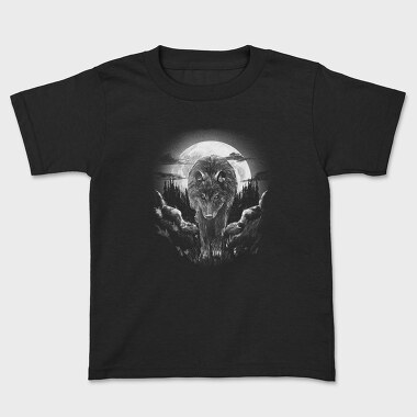 Wolf Woods Moon, Kids' T-Shirt