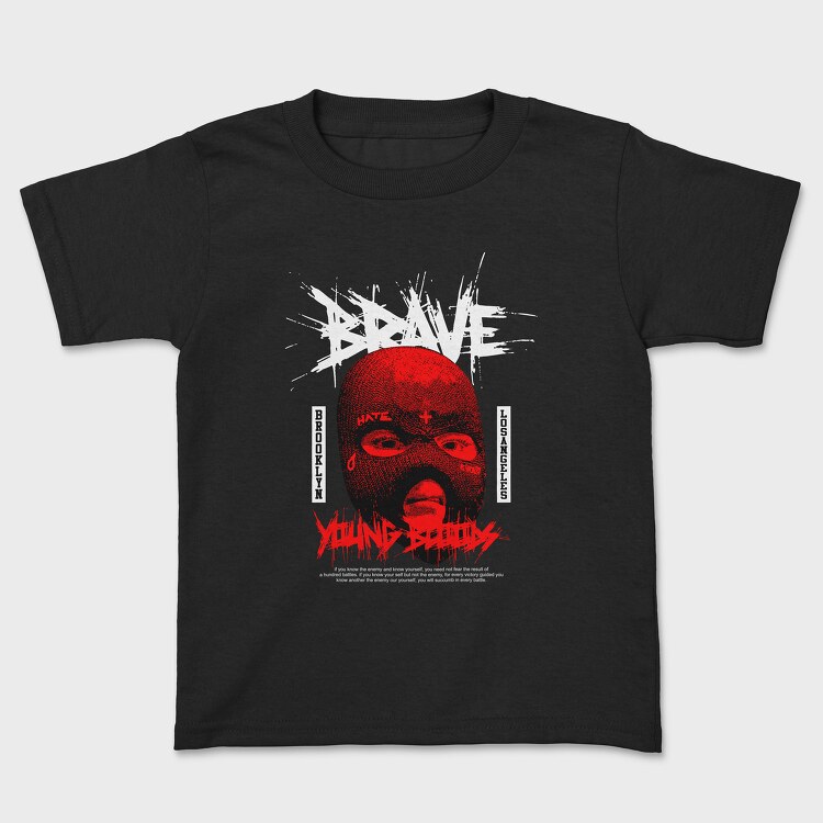 Brave Young, Kids' T-Shirt