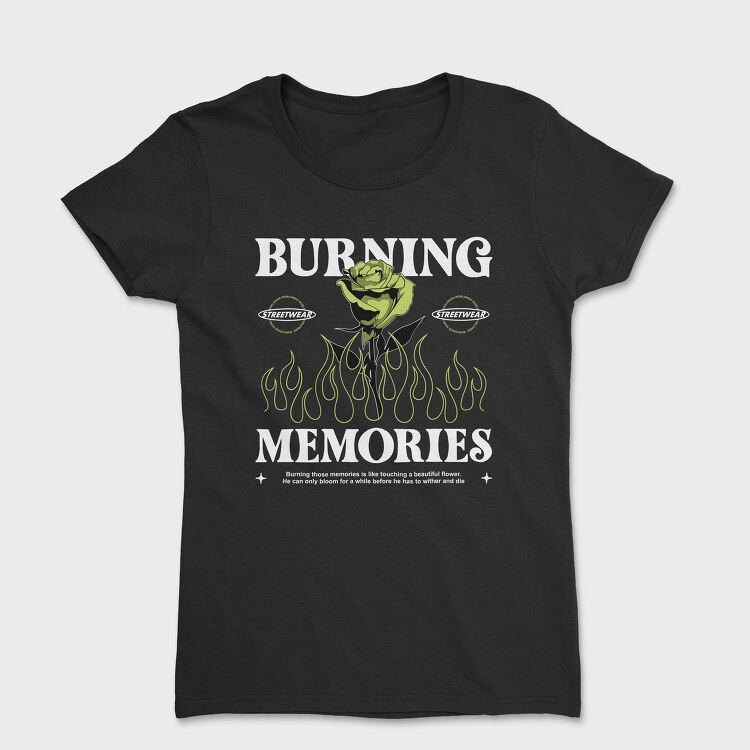 Burning Memories, Women's T-Shirt