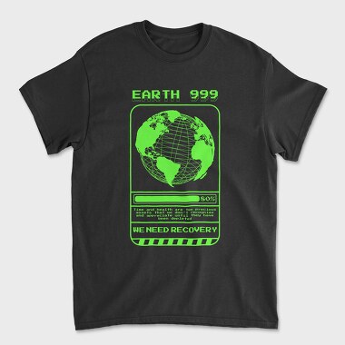 Earth We Need Recovery, Унисекс Мъжка Тениска