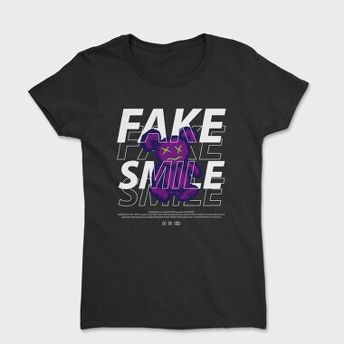 Fake Smile Teddy Bear, Women's T-Shirt