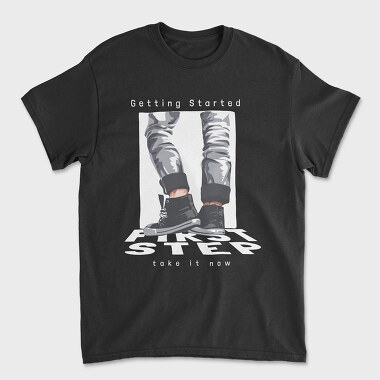 First Step, Unisex Men's T-Shirt
