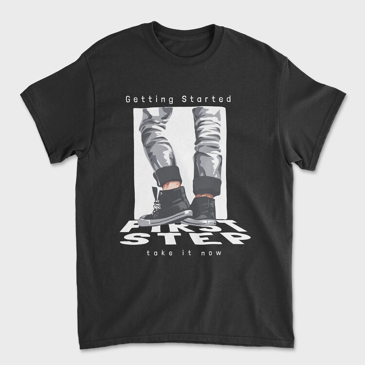 First Step, Unisex Men's T-Shirt