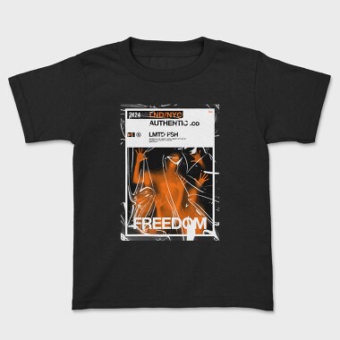 Freedom Orange Shadow, Kids' T-Shirt