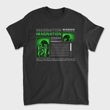 Унисекс Мъжка Тениска, Iagination