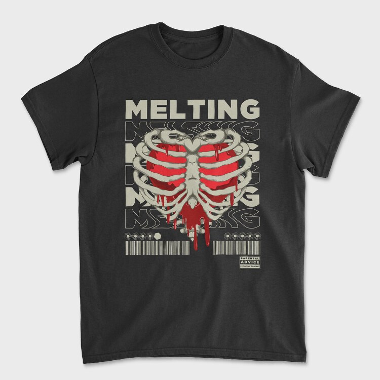 Melting Heart, Unisex Men's T-Shirt