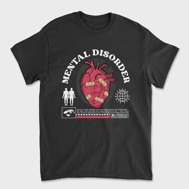 Unisex Men's T-Shirt, Mental Disorder