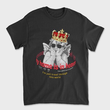 My Home Is Heaven, Unisex Men's T-Shirt
