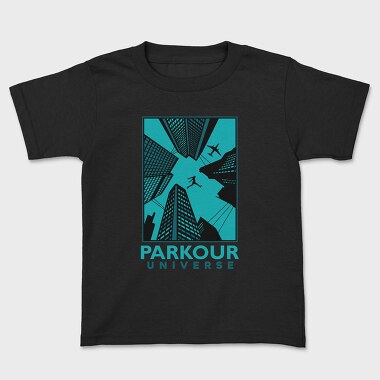 Parkour Universe, Kids' T-Shirt
