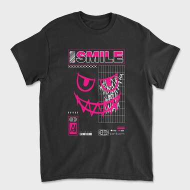 Pink Smile, Unisex Men's T-Shirt