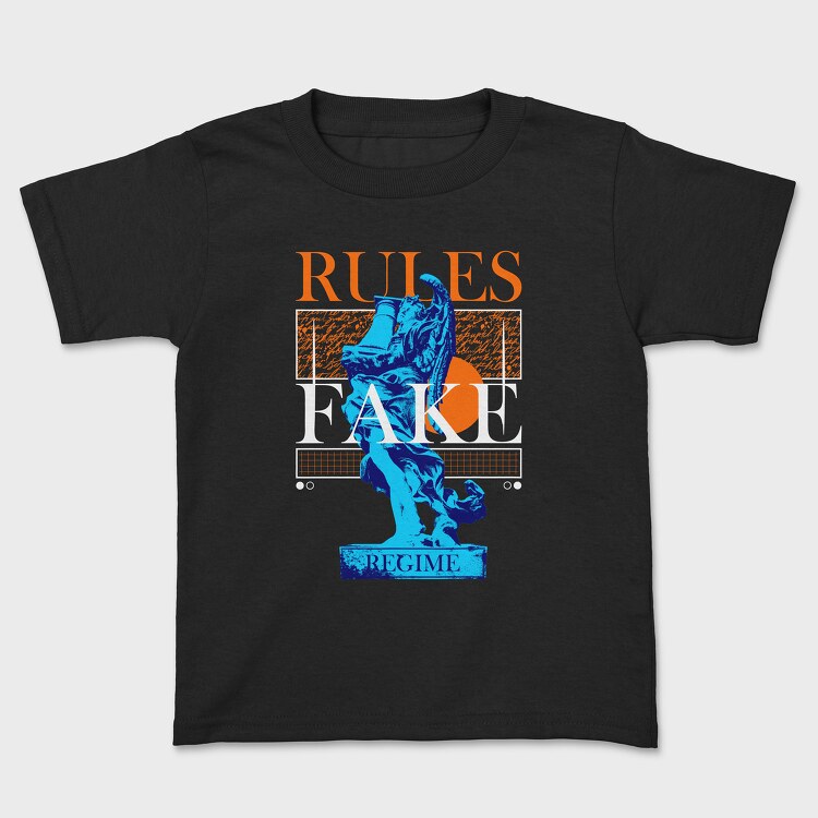 Rules Fake, Kids' T-Shirt