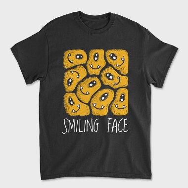 Smiling Face, Унисекс Мъжка Тениска