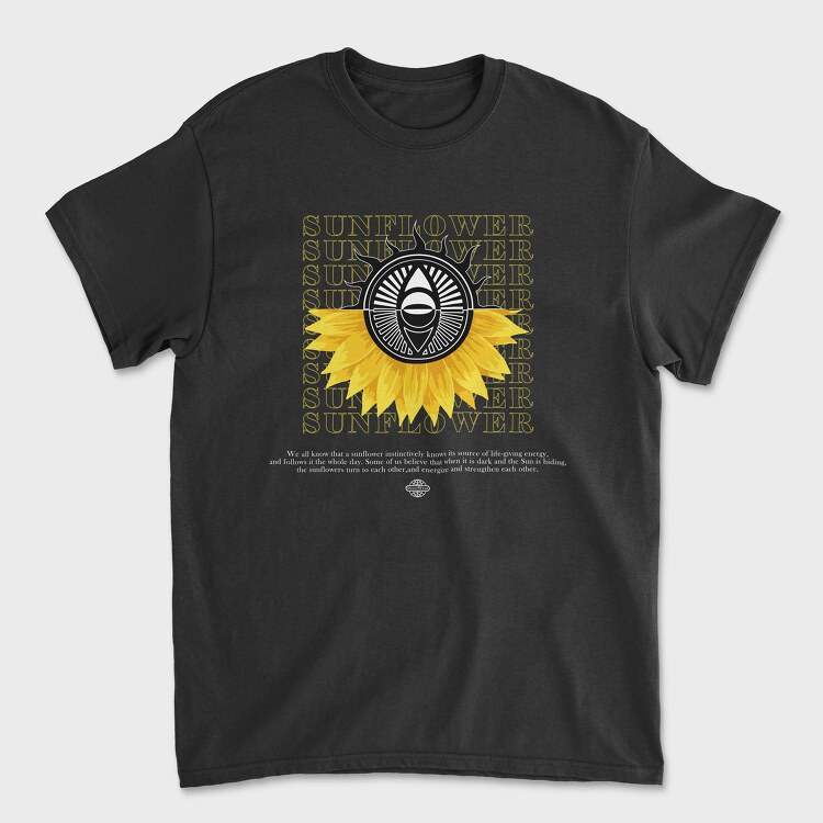 Sunflower, Unisex Men's T-Shirt