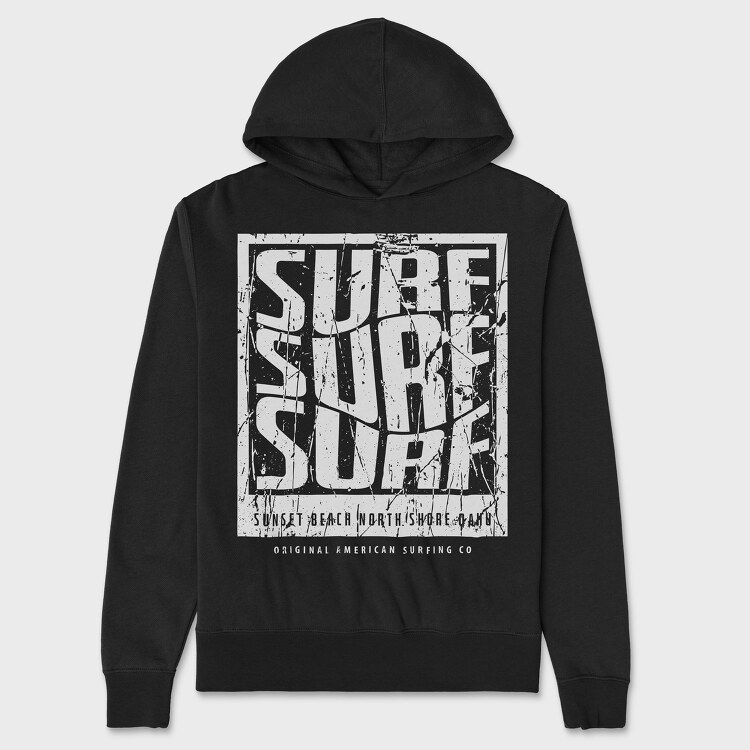 Surf, Unisex Men's Hoodie