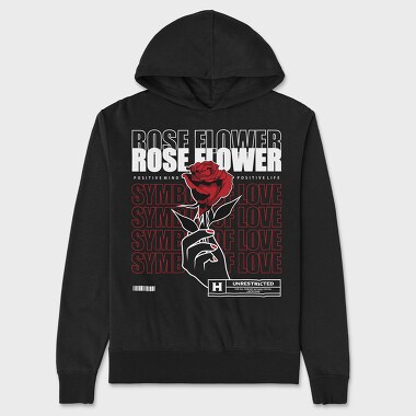 Symbol of Love, Unisex Men's Hoodie