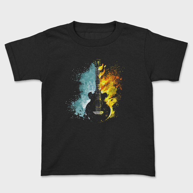 Guitar Firewater, Kids' T-Shirt
