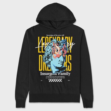 Legendary Dreamers, Unisex Men's Hoodie