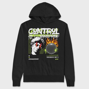 Control Worldwide, Unisex Men's Hoodie