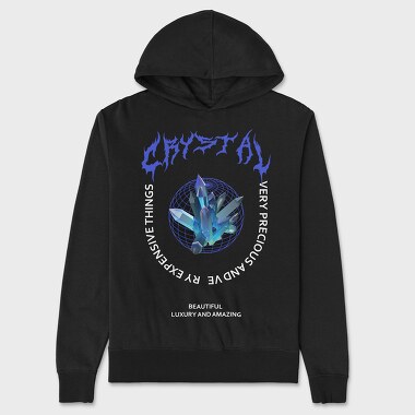Crystal, Unisex Men's Hoodie
