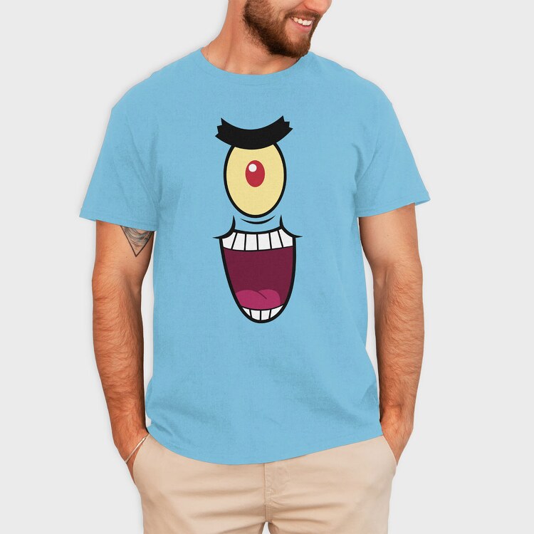 Smiling Face, Unisex Men's T-Shirt