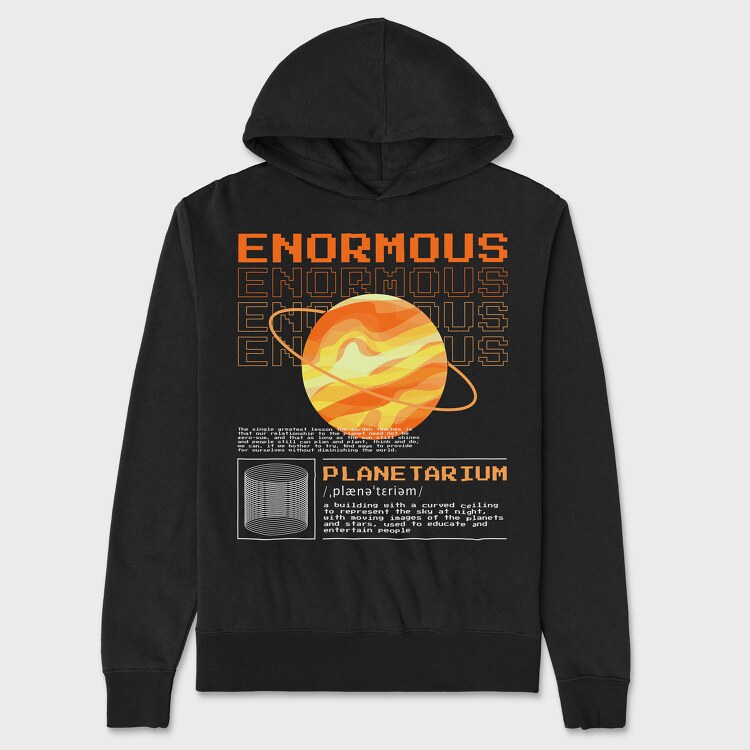 Planetarium, Unisex Men's Hoodie
