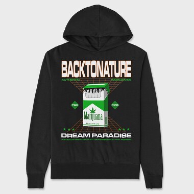 Back to Nature, Unisex Men's Hoodie