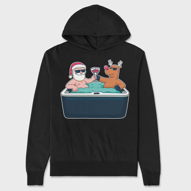 Jacuzzi Christmas, Unisex Men's Hoodie