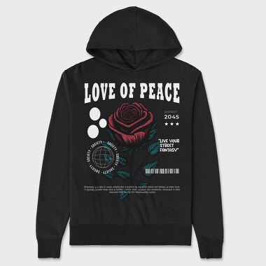 Love of Peace, Unisex Men's Hoodie