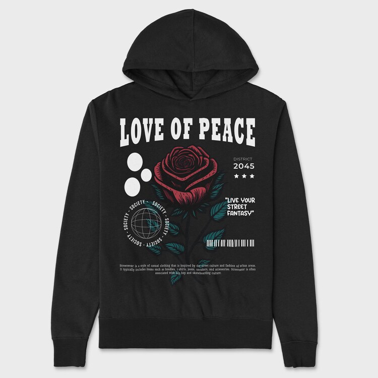 Love of Peace, Унисекс Мъжко Суичър