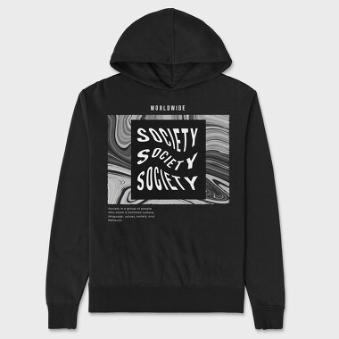 Society, Unisex Men's Hoodie