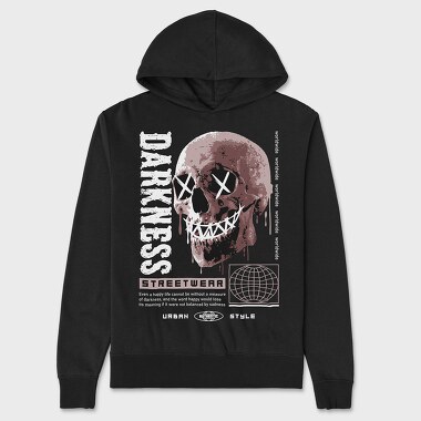 Darkness Skull, Унисекс Мъжко Суичър