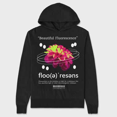 Beautiful Fluorescence, Unisex Men's Hoodie