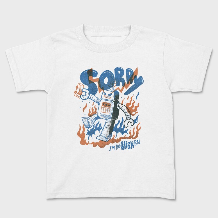 Robot Invasion 04, Kids' T-Shirt