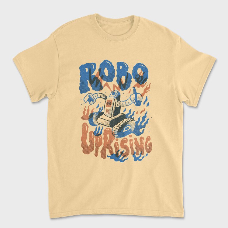 Robot Invasion 08, Unisex Men's T-Shirt