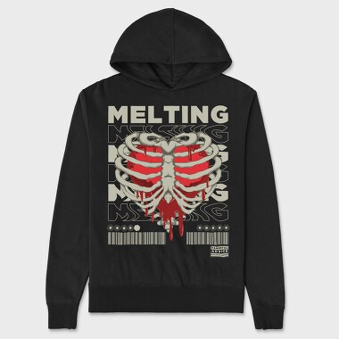 Melting Heart, Unisex Men's Hoodie