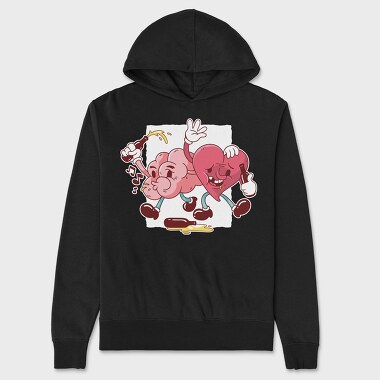 Drunk Heart And Brain, Unisex Men's Hoodie
