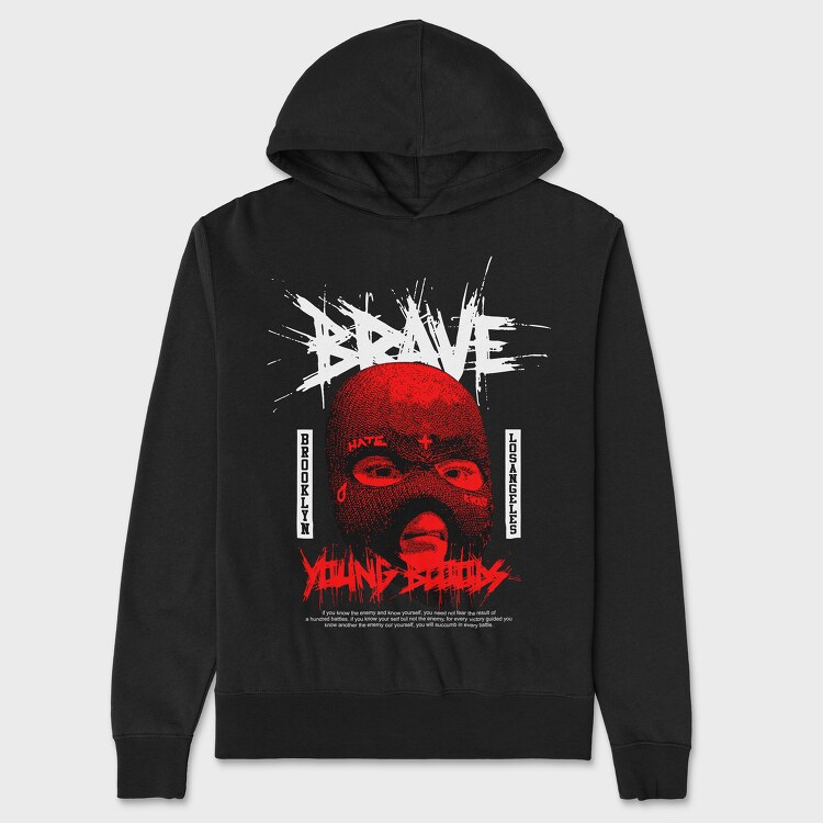 Brave Young, Unisex Men's Hoodie
